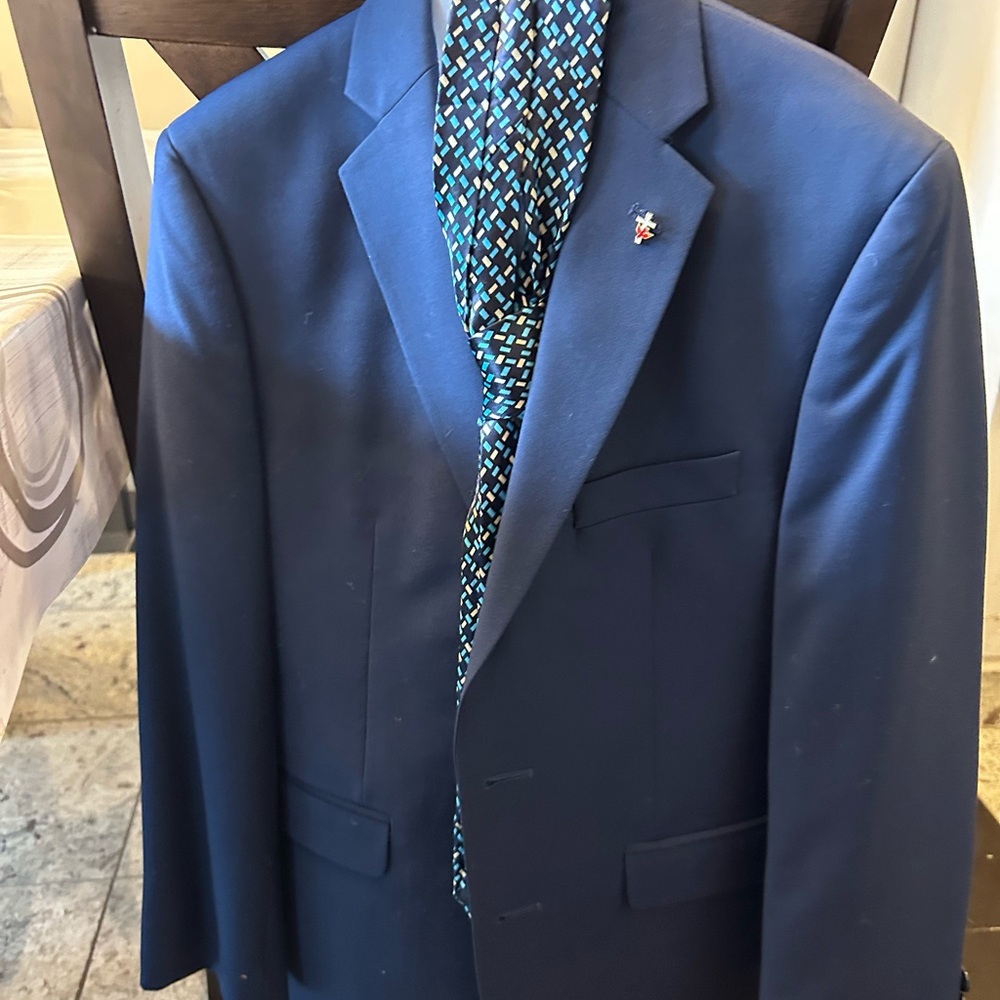 Marc Jacobs Blue Blazer with Notch Lapel